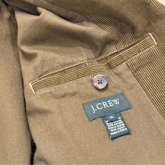 J. Crew Men’s Corduroy 3 Button Blazer Jacket Olive Green Size XL - Picture 11 of 14